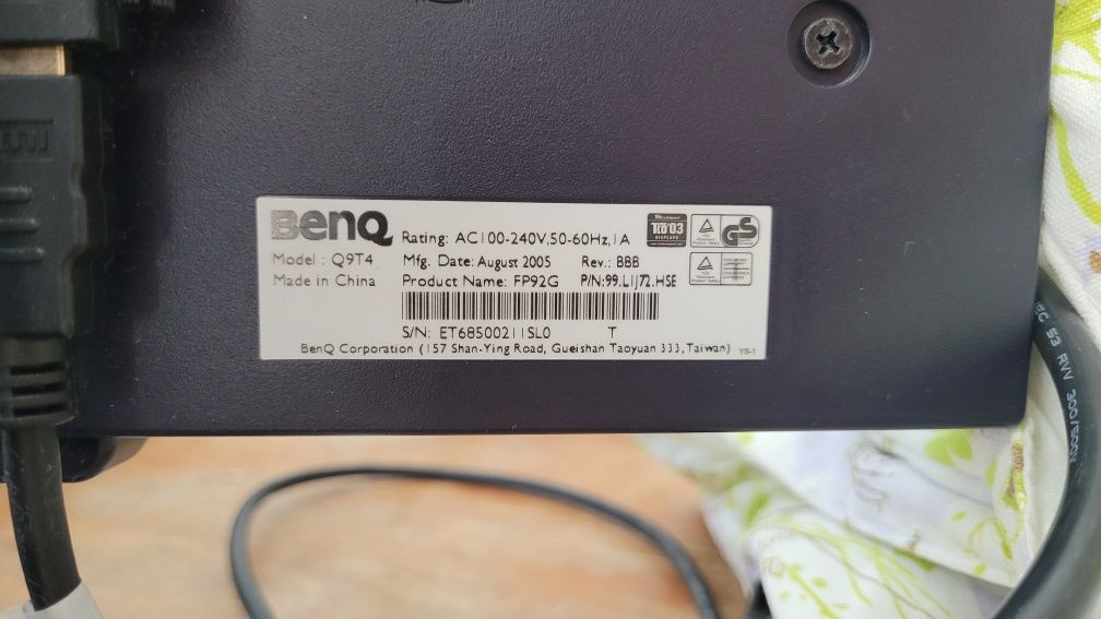 Monitor BenQ 19"