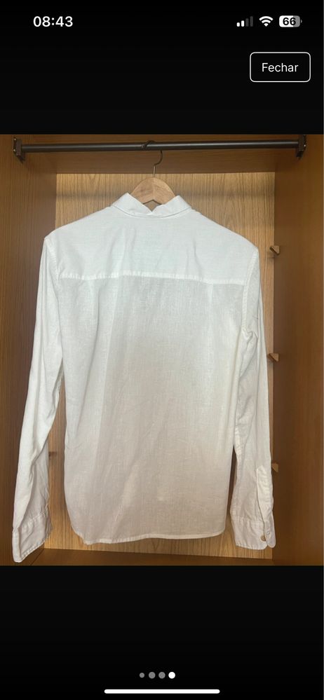 camisa branca springfield