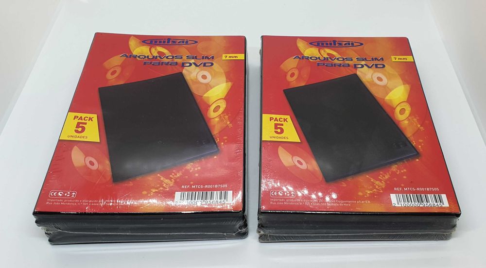 Caixas SLIM para arquivo CD | DVD Mitsai