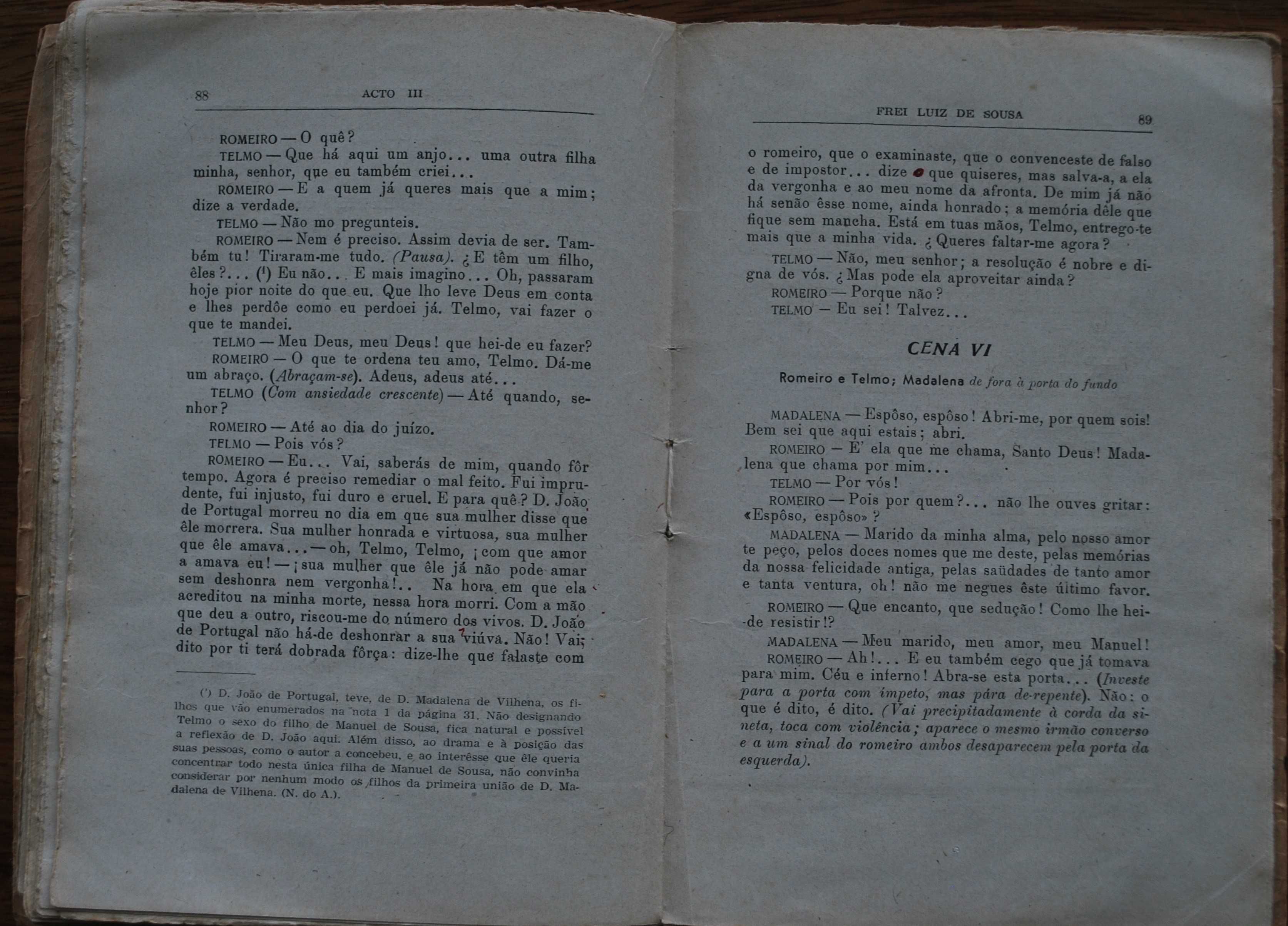 Frei Luís de Sousa de Almeida Garrett (Ano de Edição 1944)