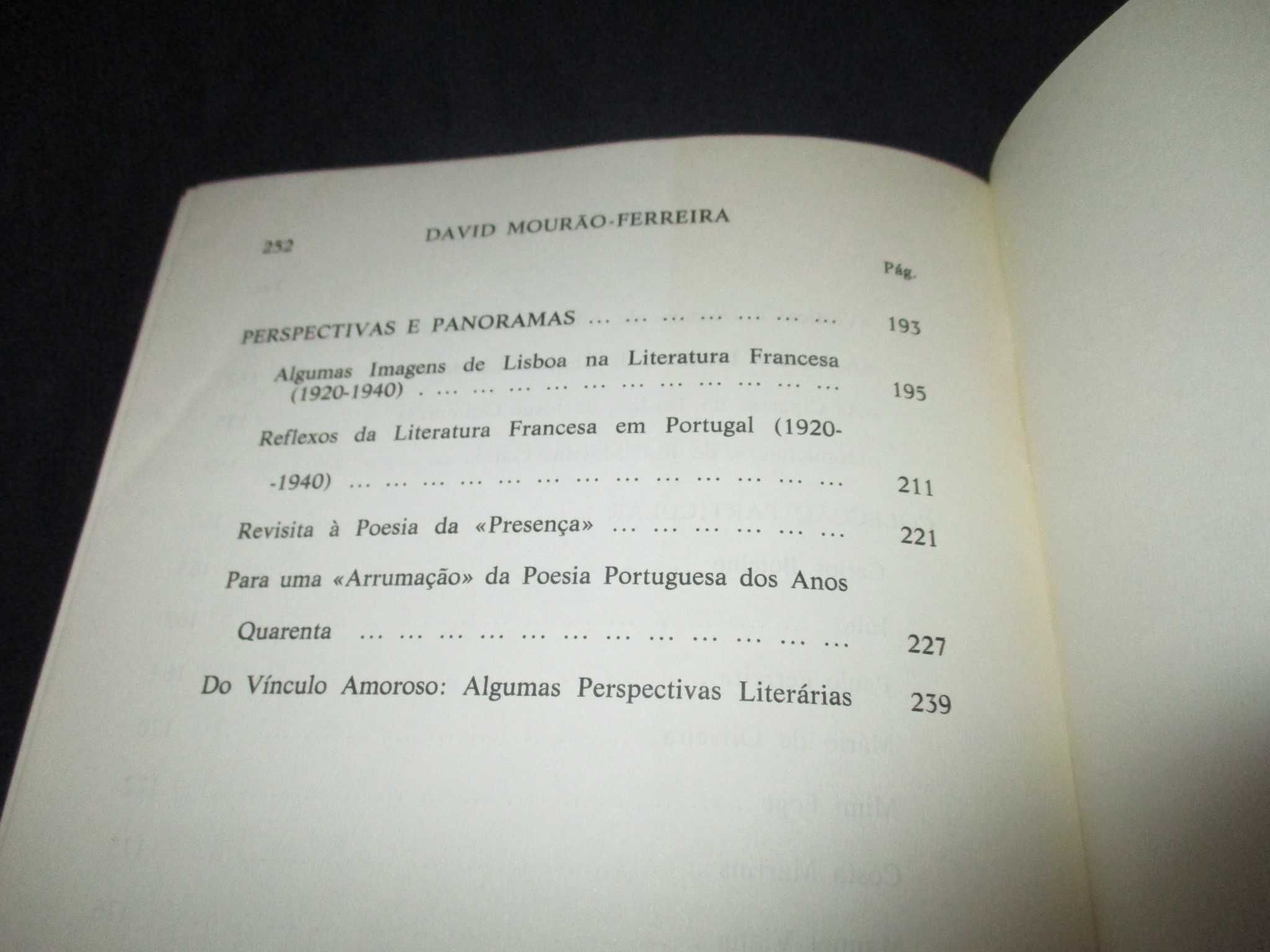 Livro Os Ócios do Ofício David Mourão-Ferreira Guimarães Editores