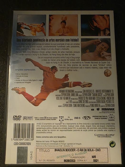 Shaolin Soccer - Audio Inglês, Legendas Português