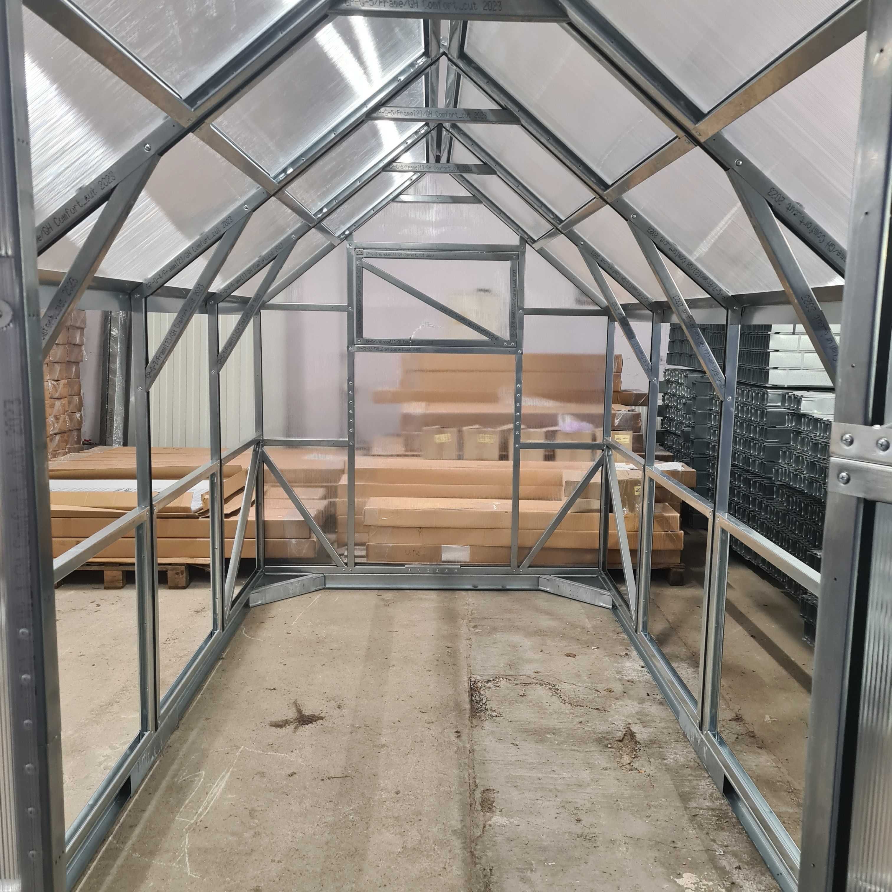Szklarnia Domek Smart 2x3 2x5 2x7 m Poliwęglan Profile Stalowe Ocynk