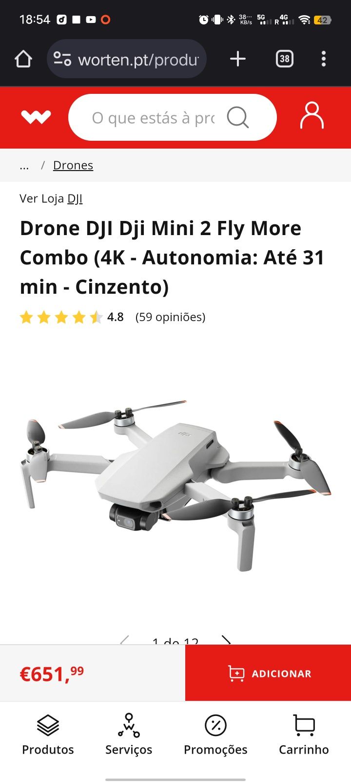 Dji mini 2 fly more combo