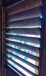 Ruchome deseczki . Aluminiowy system prowadzący tzw. Schutters