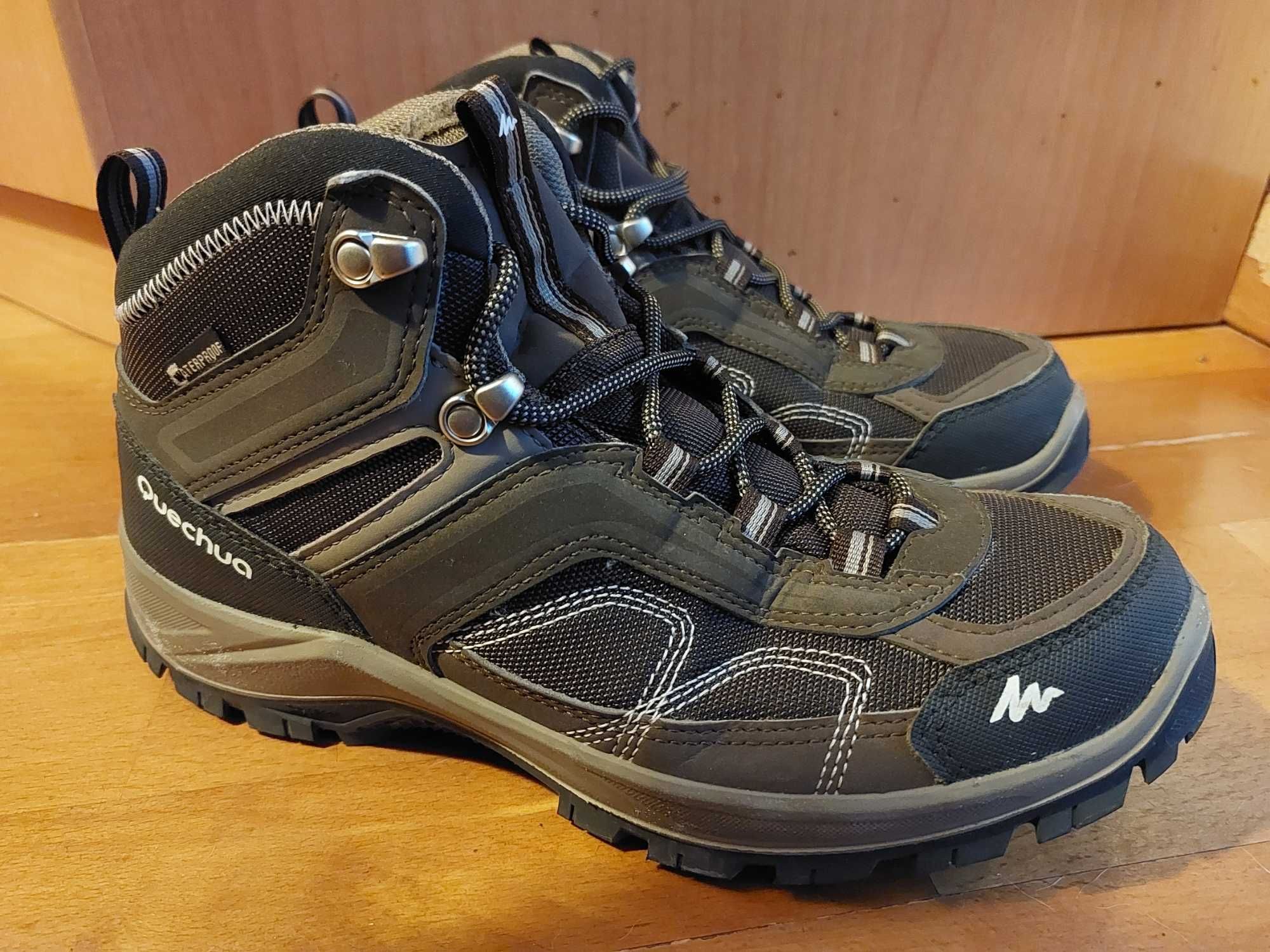 Ténis Botas Quechua Waterproof Hiking 41 Castanhas Escuras