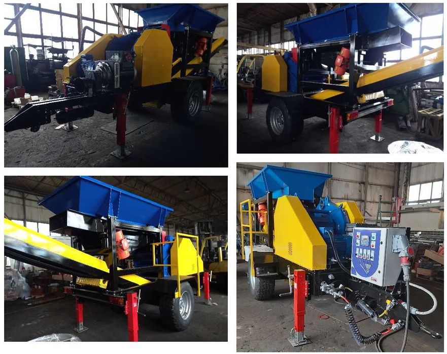 ZESTAW z kruszarką SZCZĘKOWĄ typ 220X600 napędzany z CIĄGNIKA