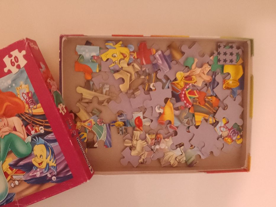 Puzzle Mała Syrenka 60 elementów kompletne