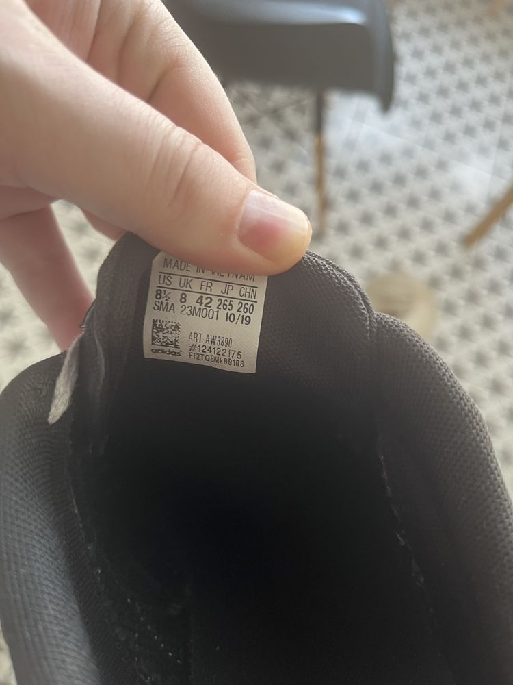 Кеди Adidas VS Set чорні розмір 42, 26,5см
