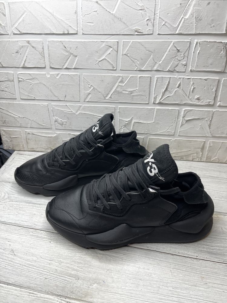 Крутейшие черные кроссовки adidas Y-3 Kaiwa Triple Black оригинал