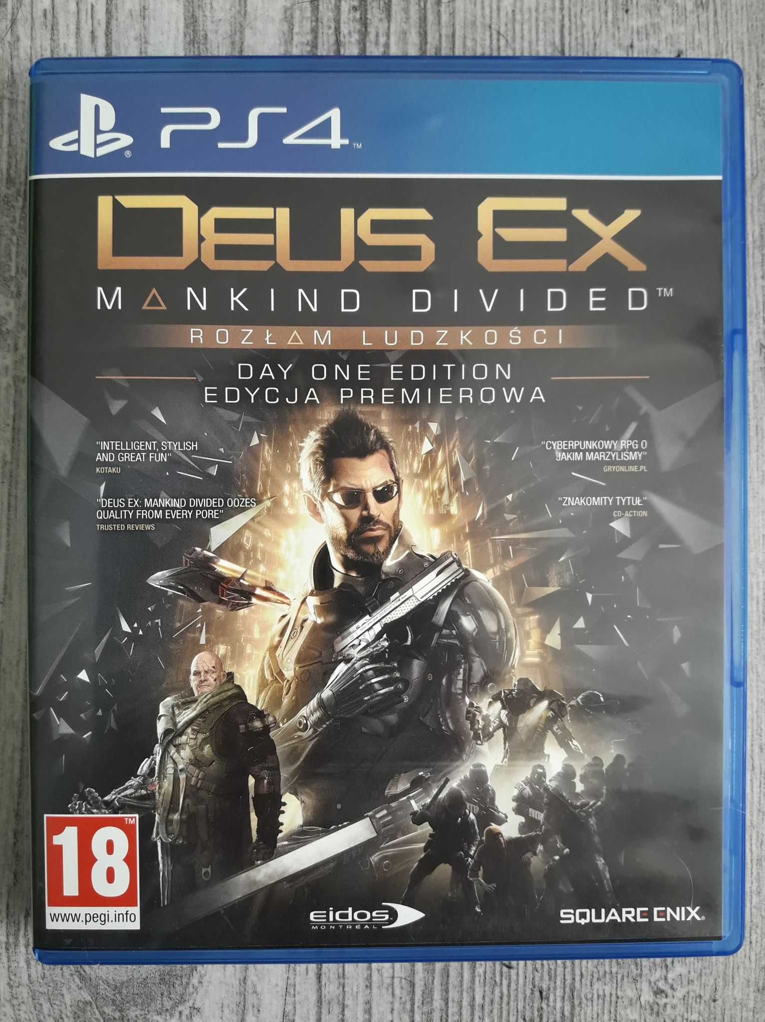 Gra Deus Ex Rozłam Ludzkości Polska Wersja PS4/PS5 Playstation