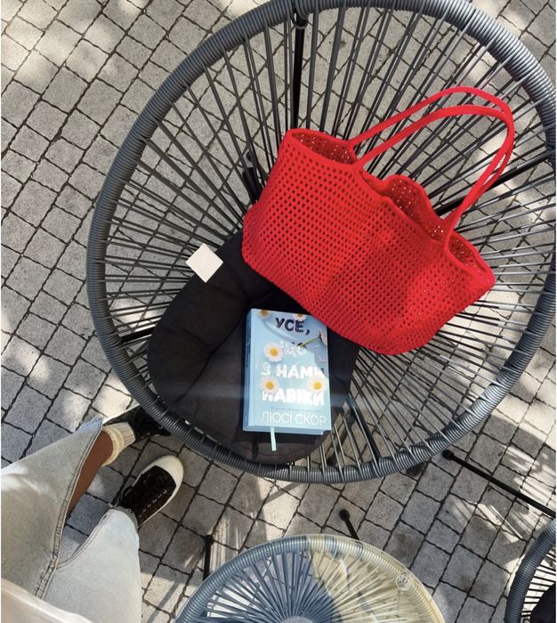 Шопер сумка сітка ручної роботи в‘язана авоська