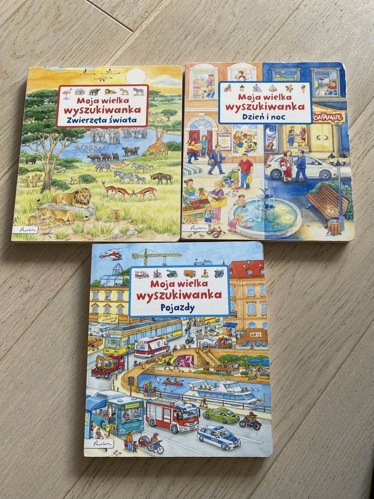 Moja wielka Wyszukiwanka, zestaw 3 ksiazek w dobrym stanie