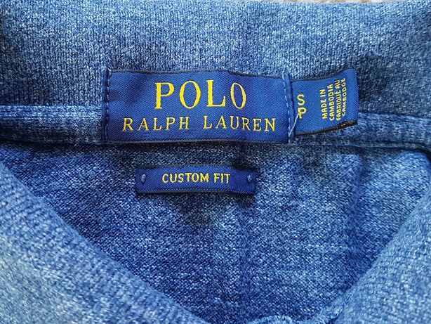 Ralph Lauren Polo поло футболка custom fit Оригинал S синяя