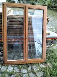 Okno drewniane 2-skrzydlowe że szprosami