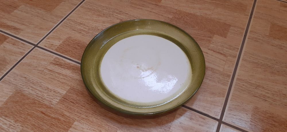 Donica ceramiczna duża, zielona