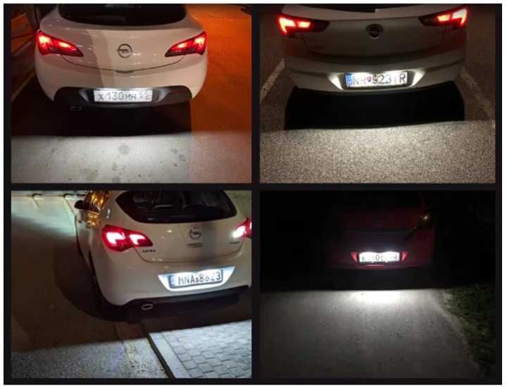 Par de Luzes LED para matrícula