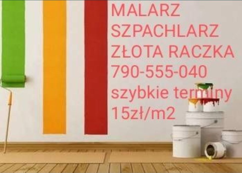 Malarz malowanie szpachlarz złota rączka