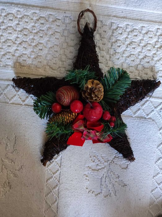 Estrela de natal para porta