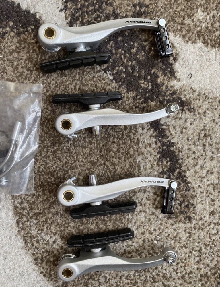 Hamulec rowerowy V-brake nowy promax 2 komplety z klockami