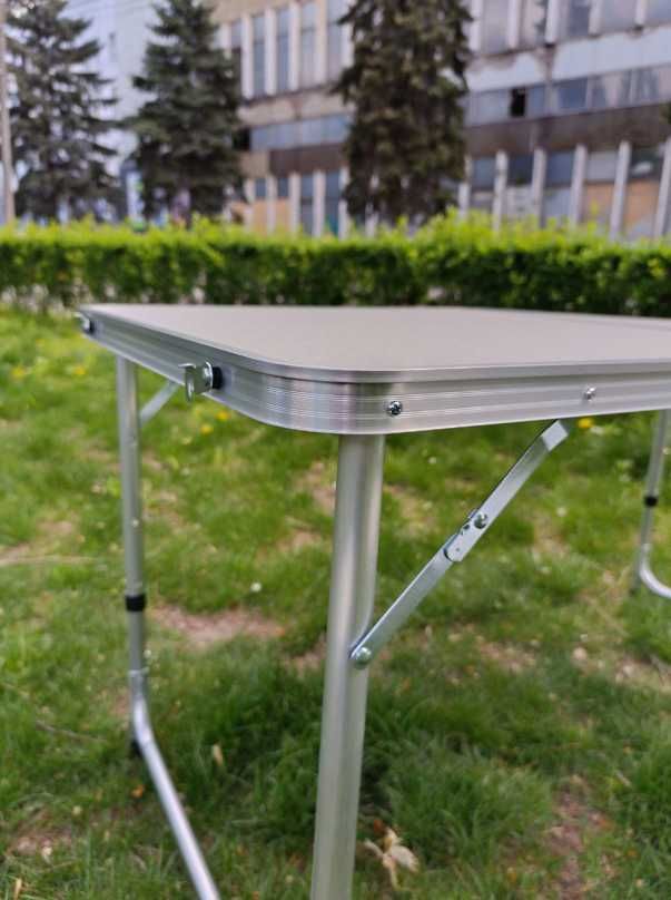 Стол усиленный для кемпинга для пикника стулья столик складной белый