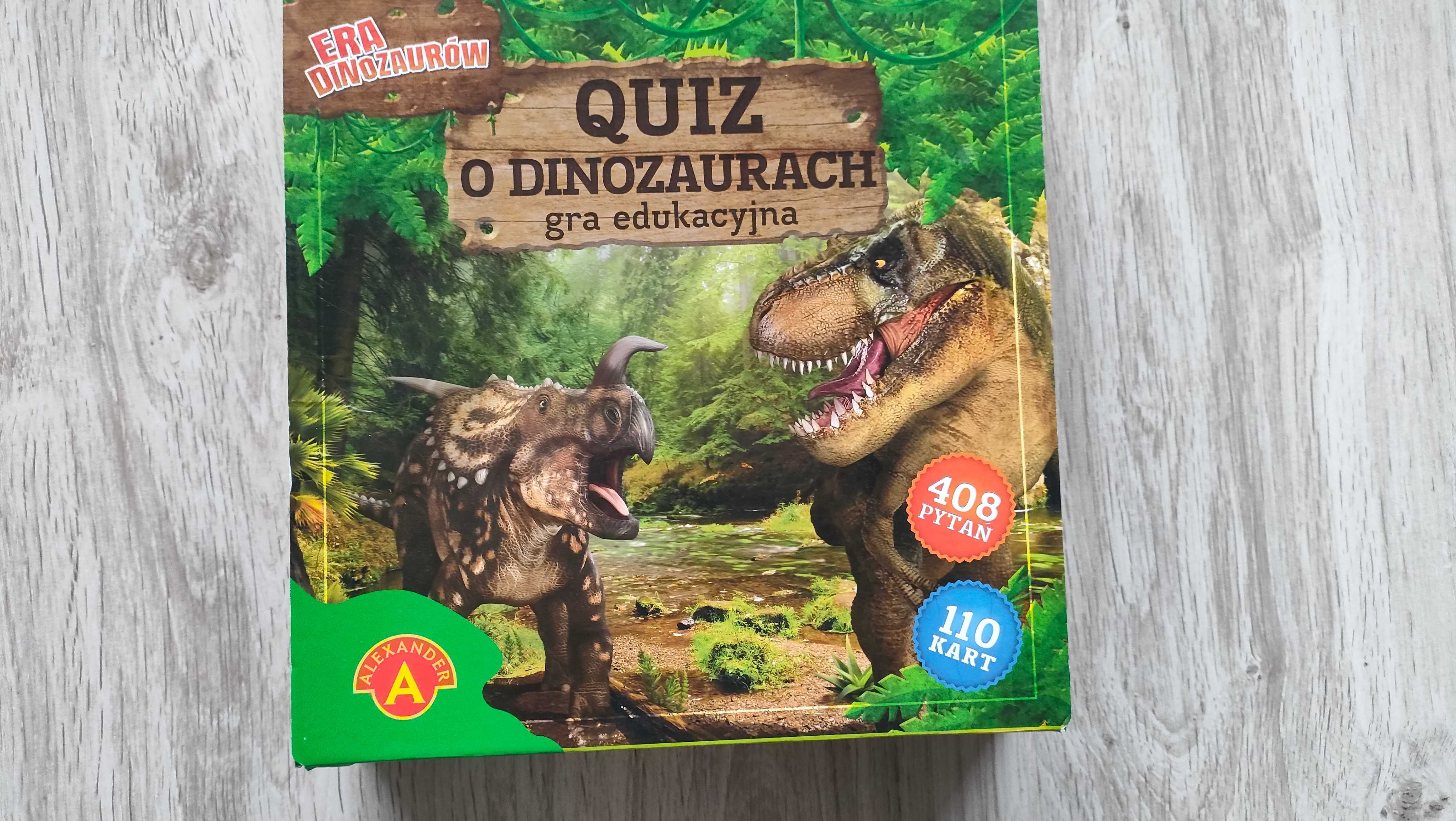 Quiz o dinozaurach gra planszowa