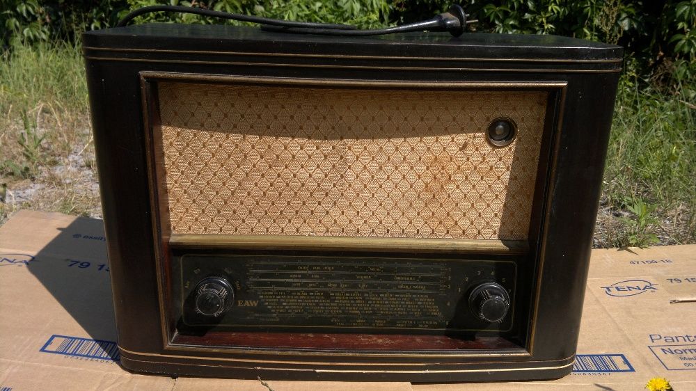 Zabytkowe radio AT-Super 660 Wk3 sprawne grające magiczne oko LOFT PRL