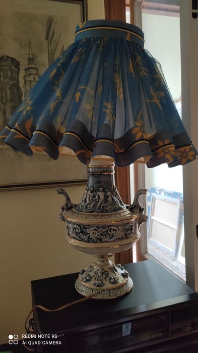 Lampa porcelanowa stołowa pokojowa