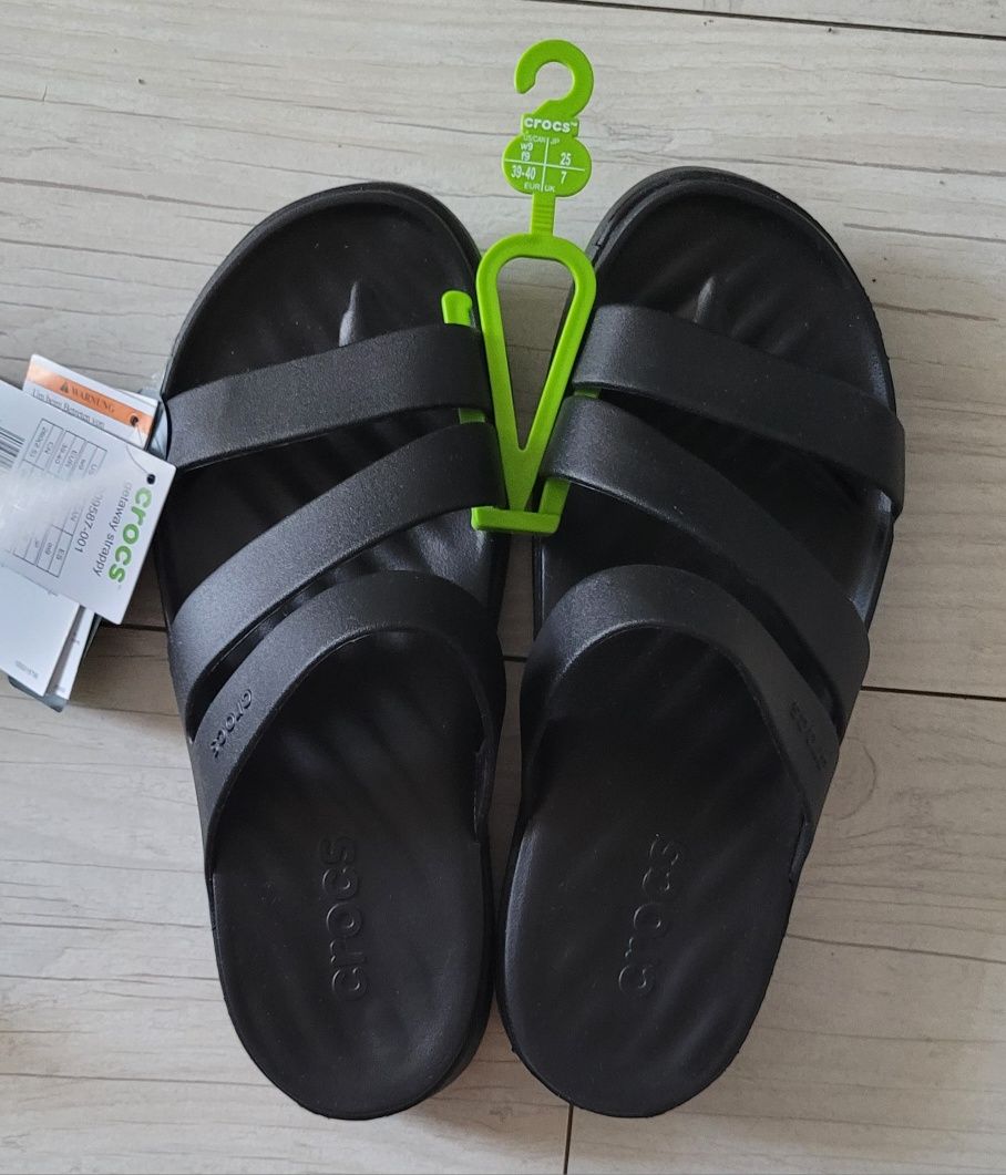 Nowe! Klapki damskie Crocs r.39/40 26cm UK 7, US w9