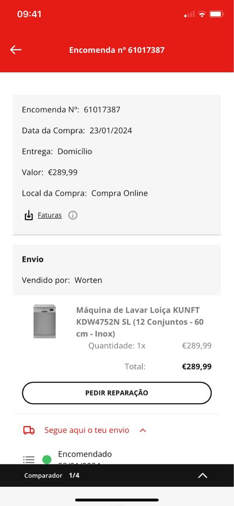 Máquina de Lavar Loiça KUNFT c/ garantia