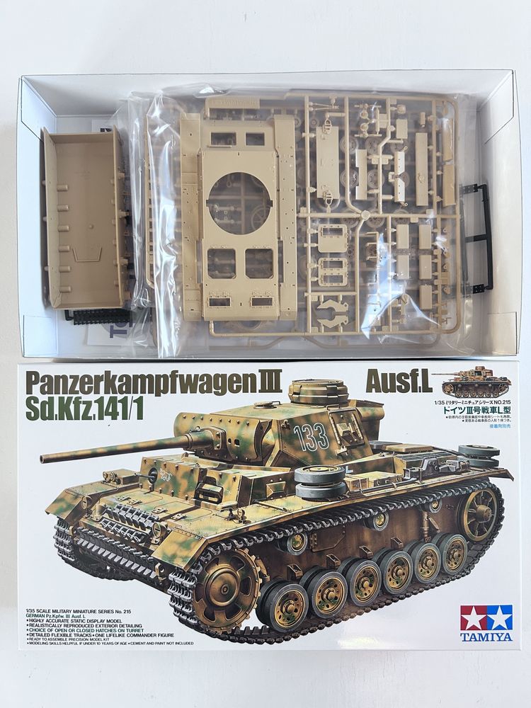 Czołg Panzerkampfwagen Panzer lll model Tamiya 35215