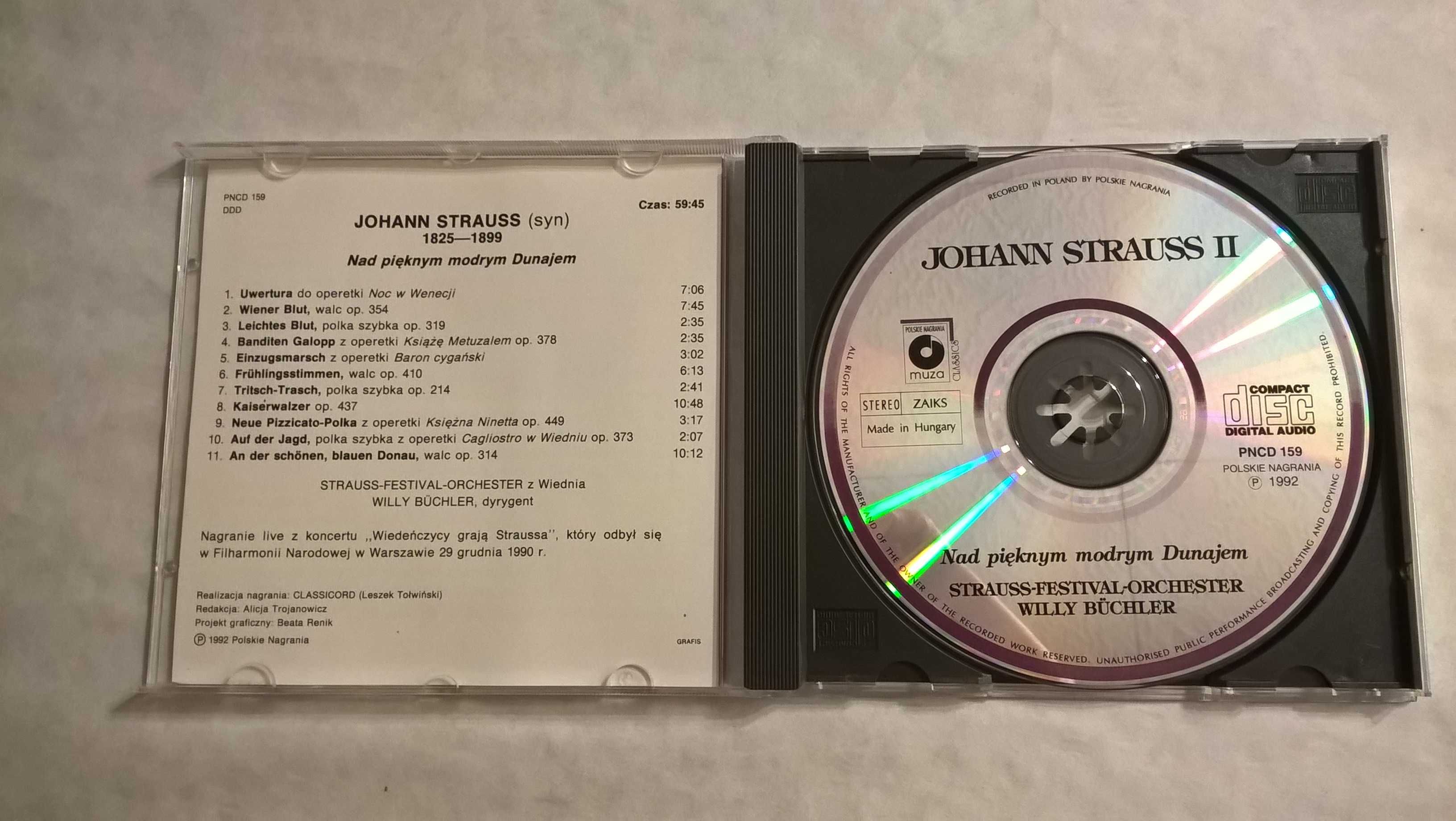 Płyta CD - Johann Strauss II "Nad pięknym modrym Dunajem"