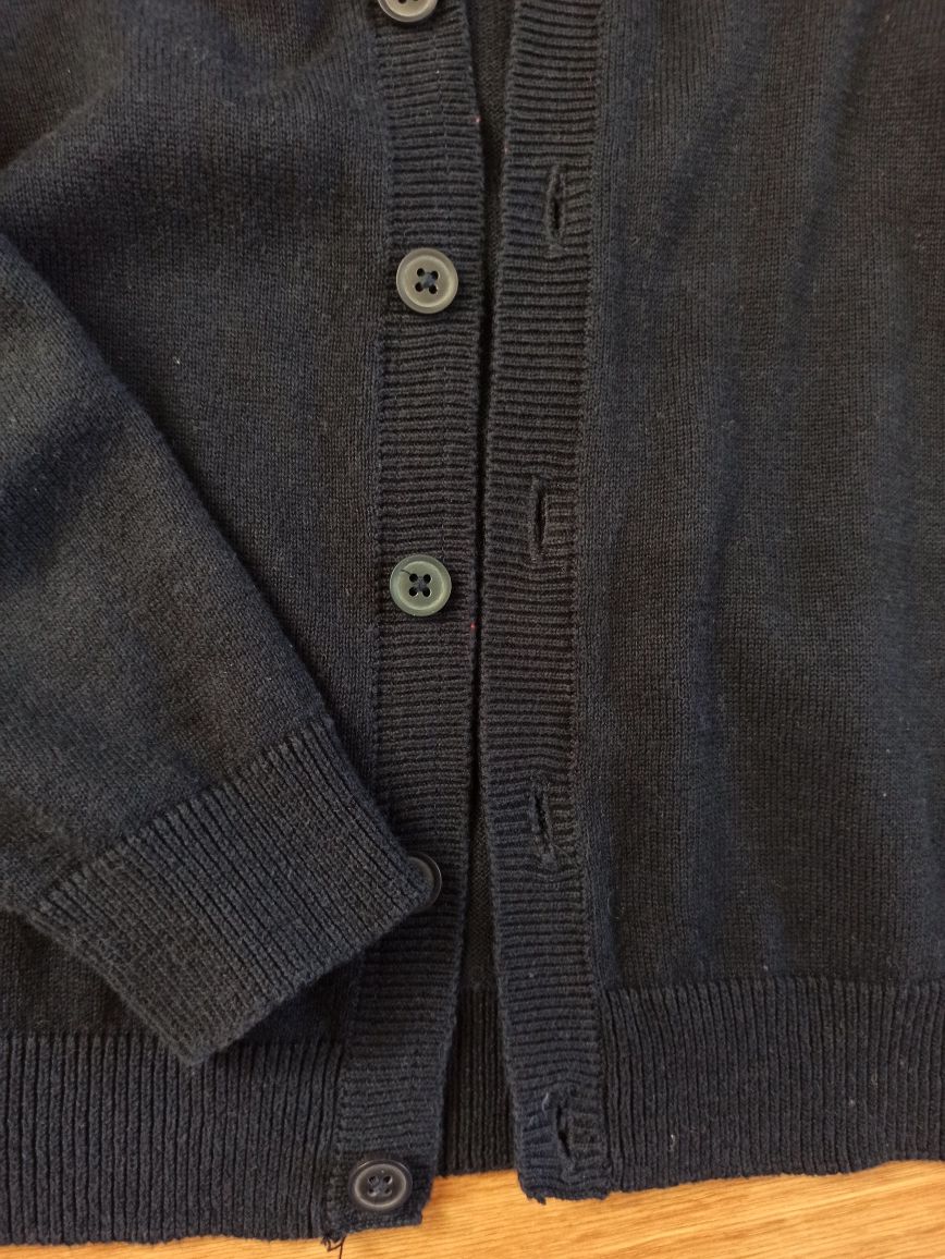 Granatowy sweterek H&m 10-116