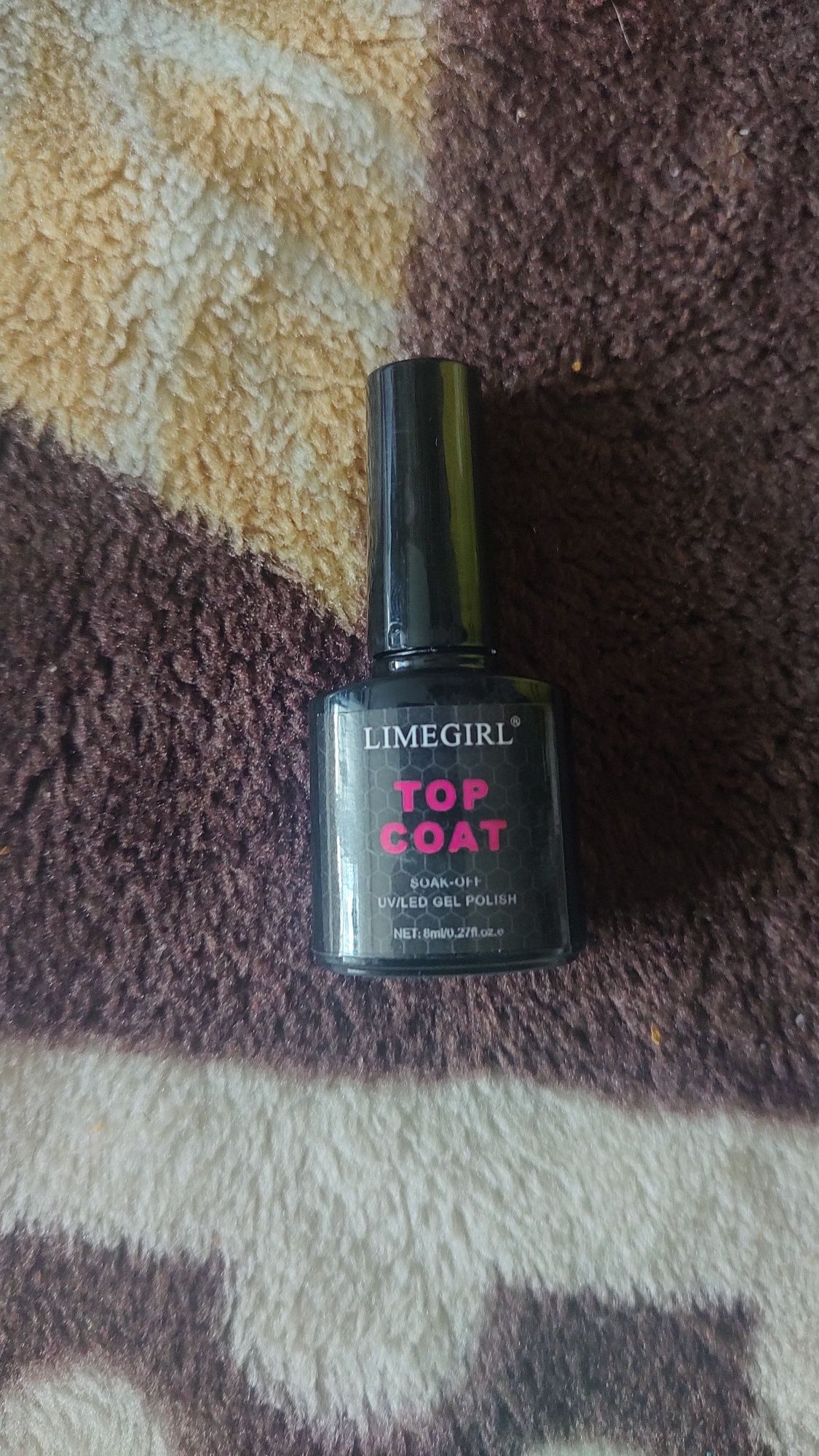 Top coat szybkoschnący do paznokci hybrydowy UV LED