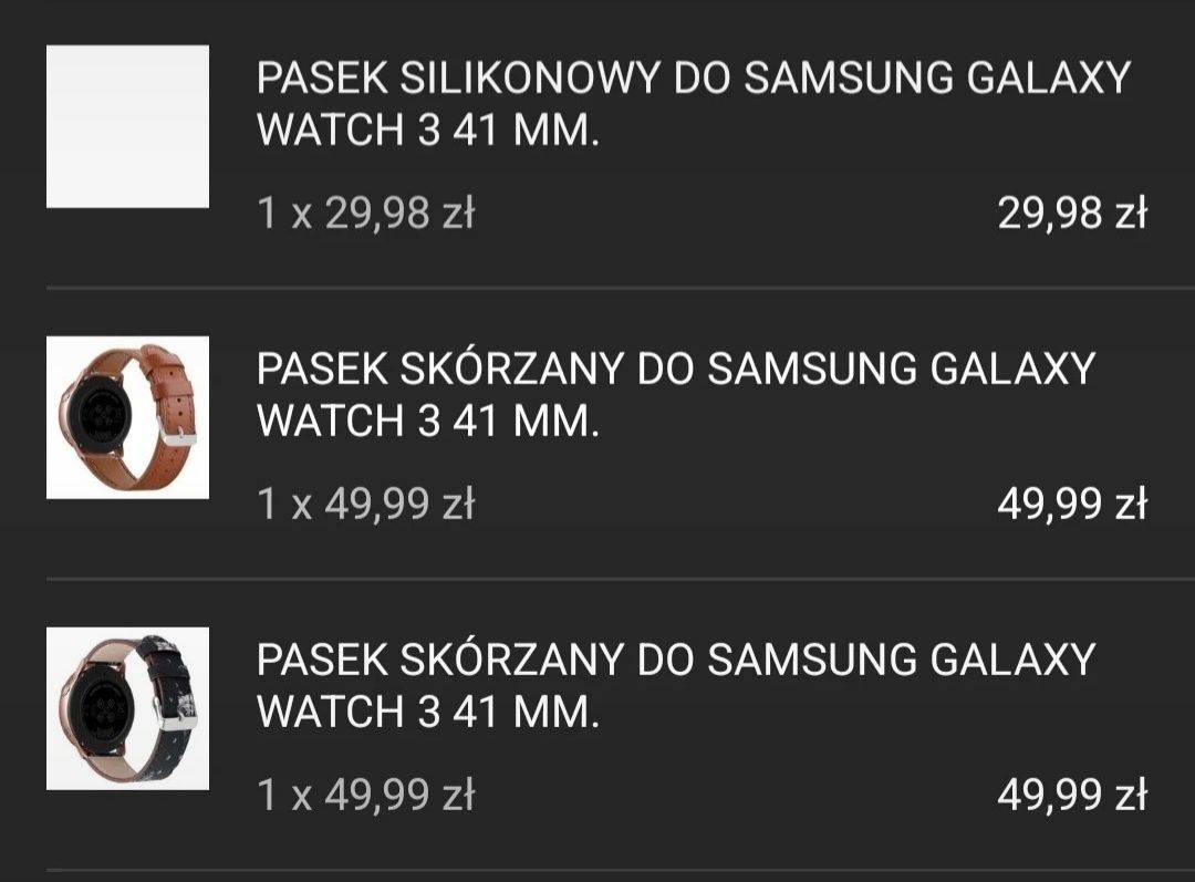 Paski do smartwatcha samsung galaxy 3 41mm