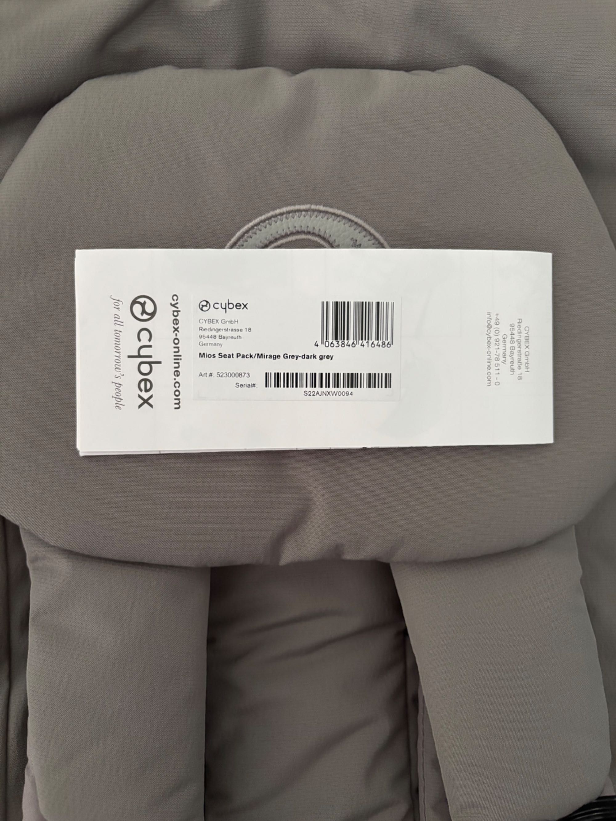 Tapicerka Cybex Mios 3.0 Mirage Grey