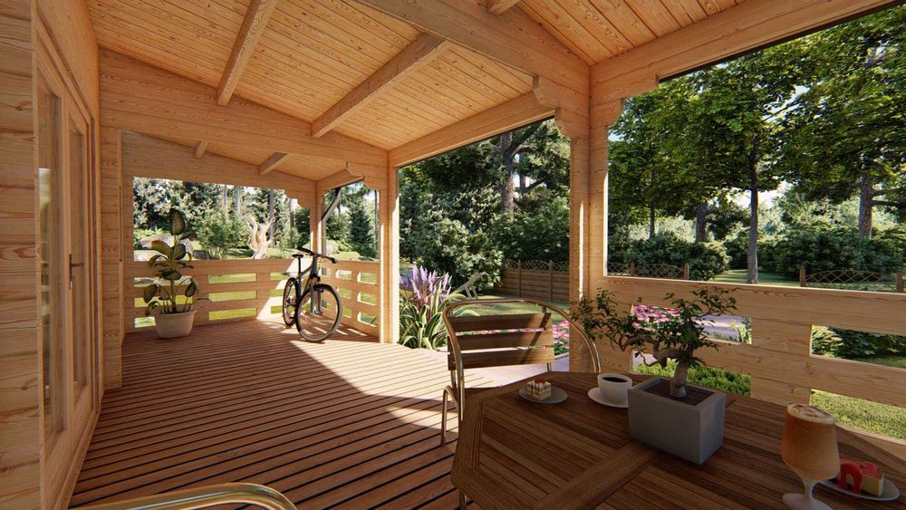 Drewniane historie- Domek Letniskowy ALMA 7,05 x 8 m2 NOWOŚĆ