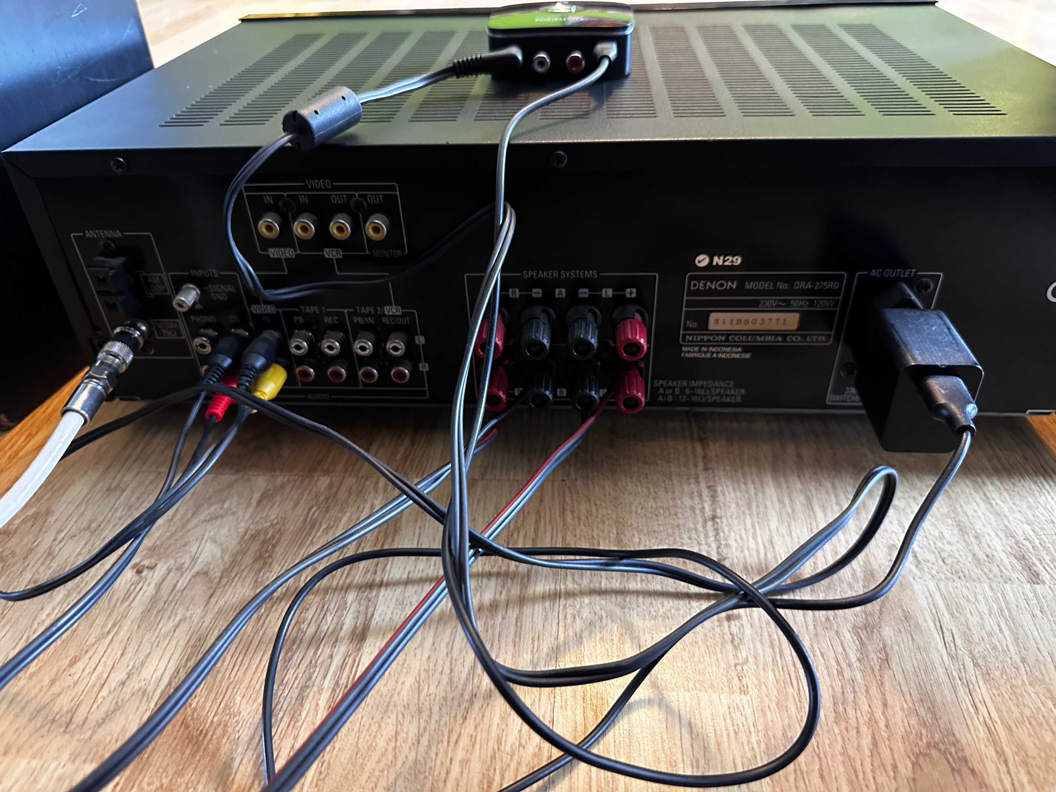 Amplituner Denon DRA275RD + Pilot + Bluetoooth