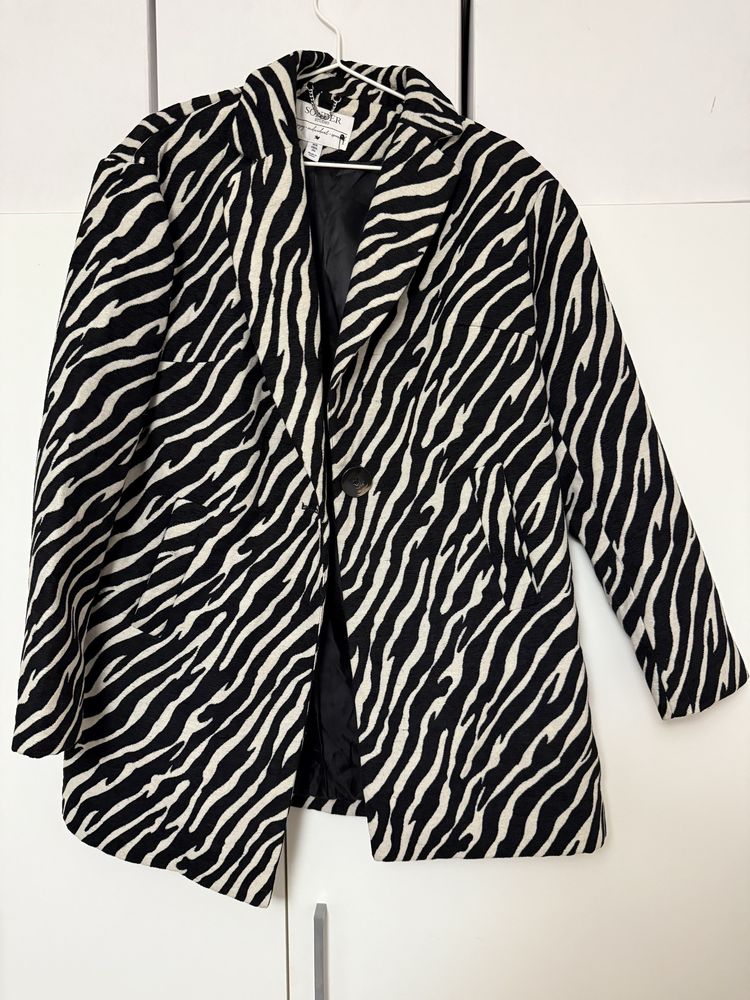 Marynarka Oversize Animal Print Sonder Studio Zebra
