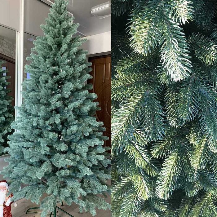 Лита пишна ялинка Ковалівська зелена блакитна Ель литая Елка