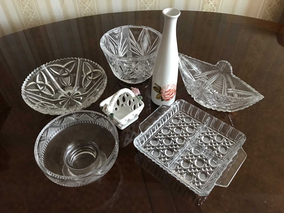 Салатницы хрустальные