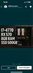 Vendo torre i7-4770 usado poucas vezes