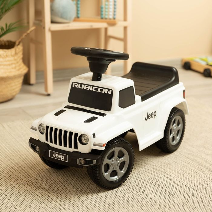 Jeździk Jeep Rubicon biały samochód samochodzik dla dzieci auto