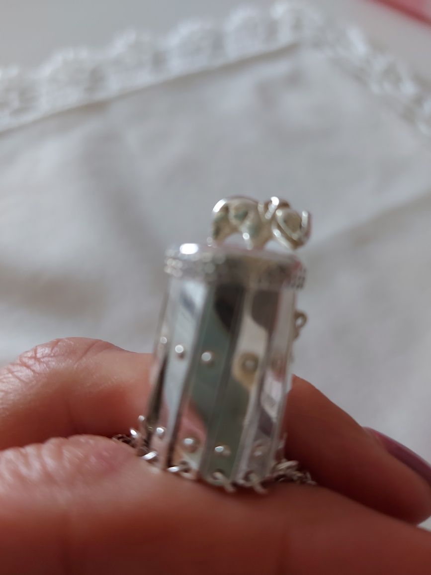 Porta moedas em Prata com elefante, 30gr.