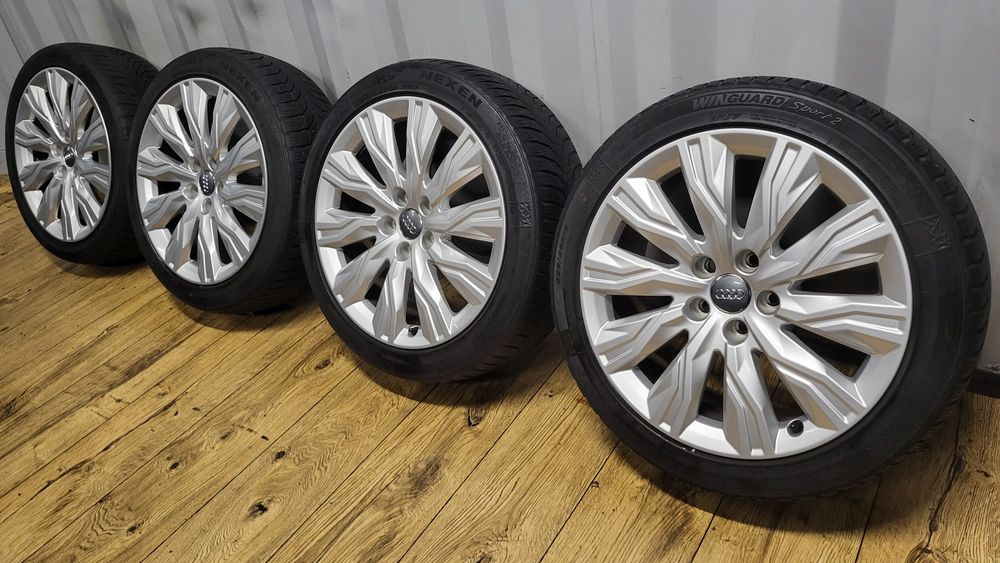 Felgi Audi S-line 18" 5x112 z oponami 225/45 R18 A4 S4 B9 B8 A5 A6 Vw