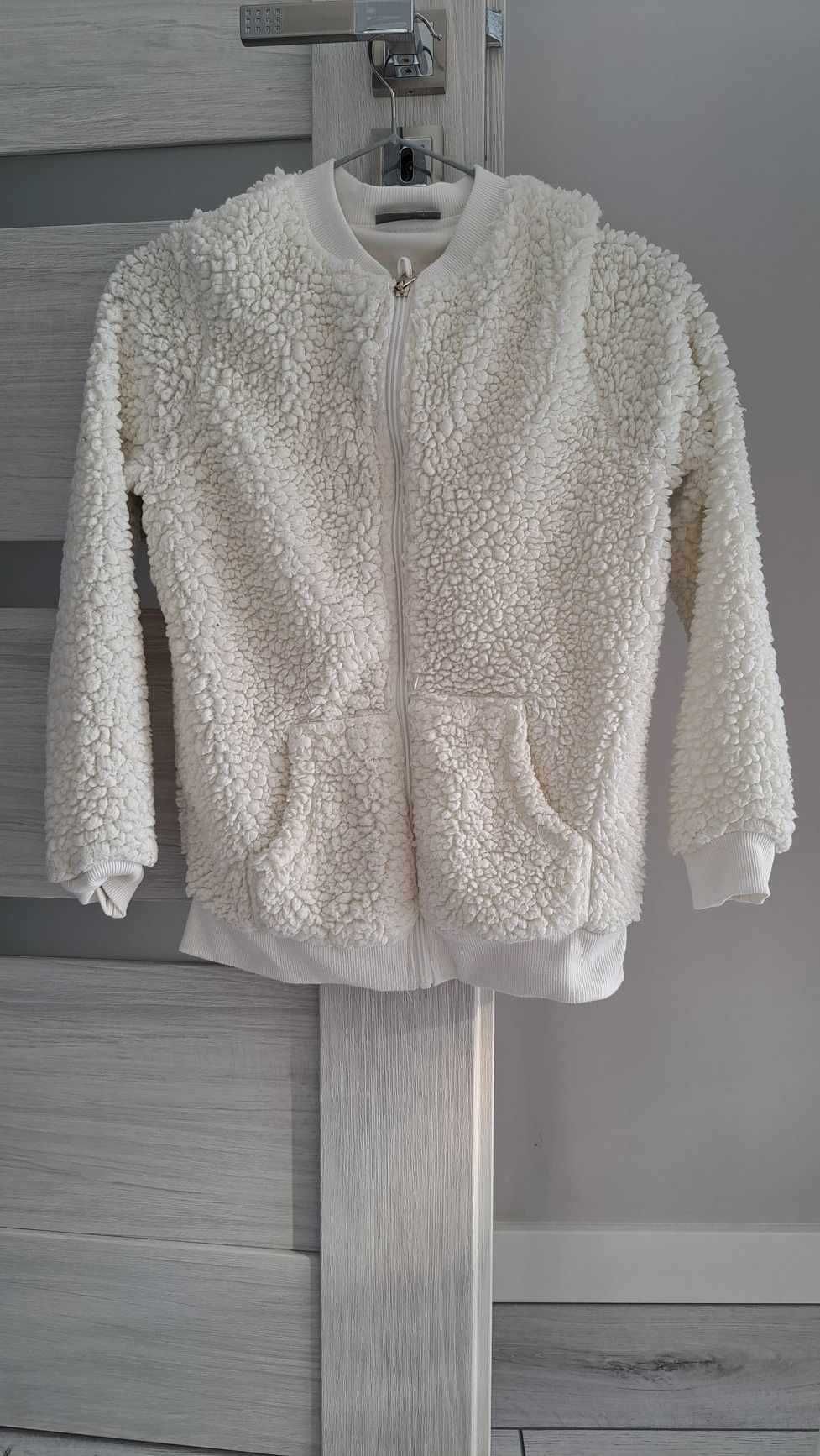 Kurtka bomberka oraz bluza z baranka, 146/152, Pepco, super stan