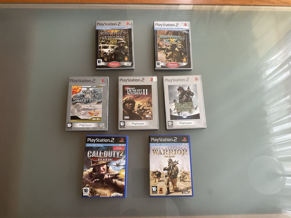 Lote pack jogos guerra ps2