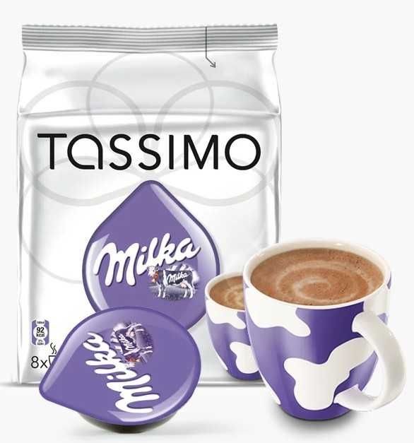 Горячий шоколад Tassimo Milka 8 порций Германия Тассимо нежный шоколад