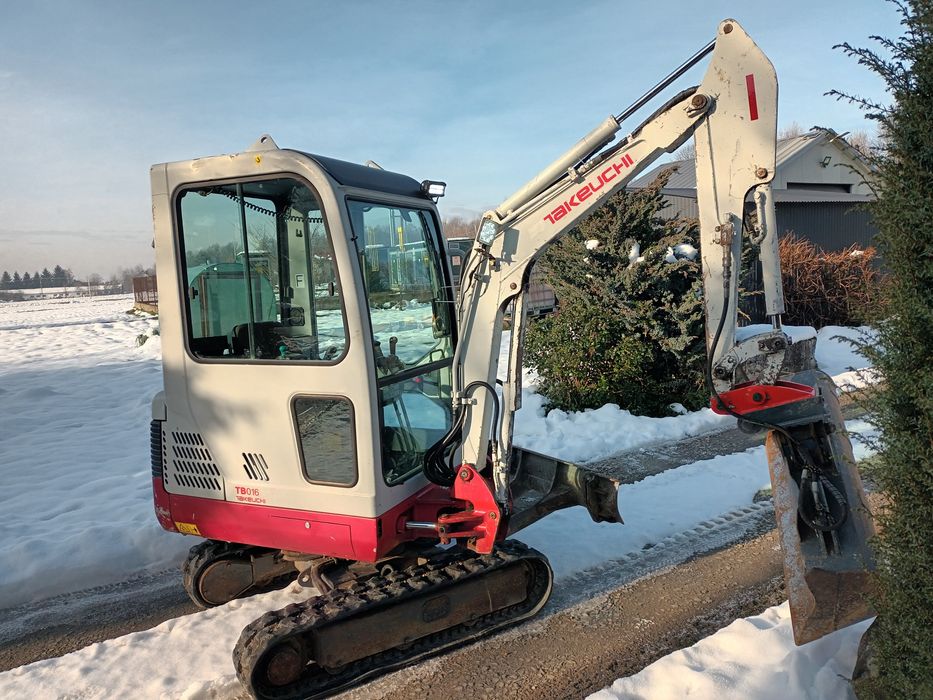Takeuchi TB016 Minikoparka 1,8T 2011r Rozsuwane Podwozie. Cena Brutto!
