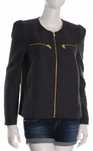 Elegancka marynarka żakiet granatowy oversize bufki zamek H&M 40/L